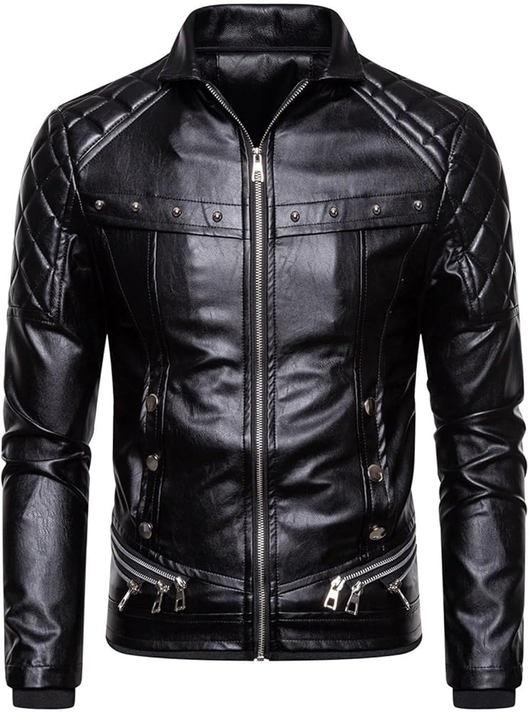 ジャケット・アウター lawgy stand neck leather cuff coat eim lawgy stand neck leather cuff coat